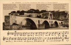 CPA Avignon el viejo santo Benezet And del puente su cancion