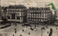 CPA Angers Place Du Ralliement Vue Vers La Maison Pele Et La Belle