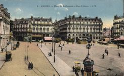 CPA Angers Place Du Ralliement Et Rue D'Alsace