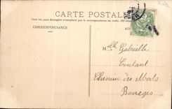 CPA Fantaisie Femme 1er avril poisson Paques