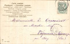 CPA Fantaisie Fleurs oeufs Joyeuses Paques 