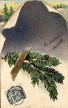 CPA Fantaisie Fleurs Joyeux Noel