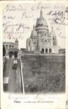 CPA Paris the Basilica De Montmartre Crowns Heart