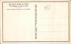 CPA Pretty Corners Of Paris Eiffel Tower Boats