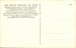 Pequenas tablas de CPA de jardines de las apuestas del Louvre y de Tileries