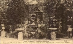 CPA Paris Medicis fountain First of all Fountain of Solomon de Brosee Transportee in