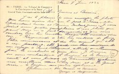 CPA Paris the Bankruptcy court the Caretaker's lodge And the Seine Runs Trade off