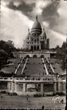 CPA Paris And Its Wonders Basilica Of the Sacring Heart De Montmartre And the gardens
