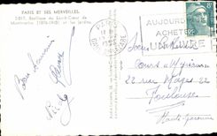 CPA Paris And Its Wonders Basilica Of the Sacring Heart De Montmartre And the gardens