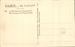 CPA Paris En Flanant Le Rond point Des Champs Elysees Yvon