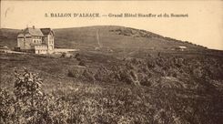 CPA Ballon D'Alsace Grand Hotel Stauffer et du Sommet