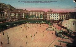 CPA Argel coloca el hotel del gobierno del jardin publico del gobierno de la regencia y del hotel regente