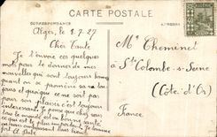 CPA Argel coloca el hotel del gobierno del jardin publico del gobierno de la regencia y del hotel regente