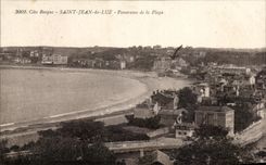 CPA Cote Basque Saint Jean de Luz Panorama de la Plage