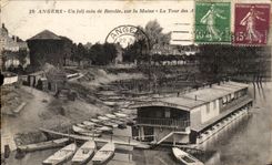 CPA Angers Un joli coin de Reculee sur la Maine St Louis Peniche 