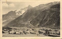 CPA Chamonix Mount Blanc View And Mountain Of the Needle Of Thickly And the Green Needle