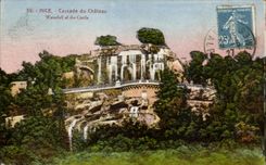 CPA Nice Cascade de Chateau Waterfall of the Castle