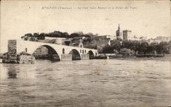 CPA Avignon el santo Benezet del puente y el paladar de los papas