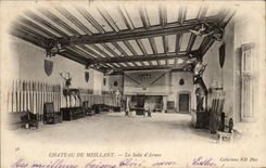 CPA Castle De Meillant the room of Weapons