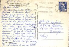 CPA the Mount Gilds One of the needles of Sancy