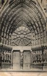 CPA Cathedral of Rheims Central part of the large Gate