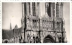 CPA Rheims the Cathedral Gallery of the Kings and Tours