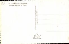 CPA Rheims the Cathedral Gallery of the Kings and Tours