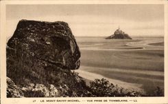 CPA Le Mont Saint Michel Vue Prise De Tombelaine