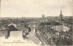 CPA Dijon Vue generale Prise de l'Eglise St michel