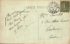 CPA Abbeville the place of the Admiral Courbet and the Church St vulfran