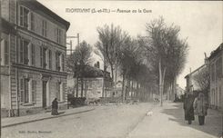 CPA Mormant Avenue of the Station