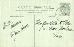 CPA Caen Street and the Church Saint Pierre