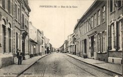 CPA Poperinghe Street of the Station