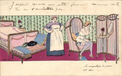 CPA Le Maquillage des Yeux Femmes Coquette 