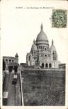 CPA Paris the Basilica of Montmartre Crowns Heart