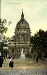 CPA Paris La Sorbonne (carte toilee)