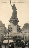 CPA Paris Monument of the Republic Lion