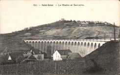 CPA Saint Satur the Viaduct And Sancerre