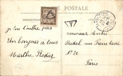 CPA In Auvergne Known lo coha poulinteiro a dobopt E the antro dorries Folklore Chevla Horse Costume