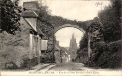 CPA Montfort L'Amaury Vue De La Porte Bardoux Et De L'Eglise