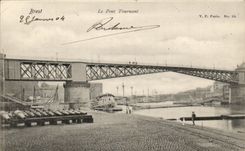 CPA Le Pont Tournant Brest Paris