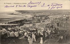 CPA Treport Procession With the Martyrdom