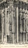 CPA Cathedrale de Chartres Pilastres du Portail Royal