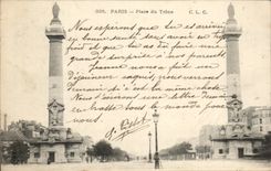 CPA Paris Places Throne