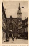 CPA Perpignan La Cathedrale Et La Place Gambetta