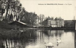 CPA Chateau de Chastellux Les Cygnes 