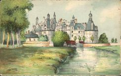 CPA Chambord Le Chateau et les bords du Cosson