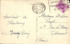 CPA Camp of Oberhoffen Seen on Allee Central Militaria