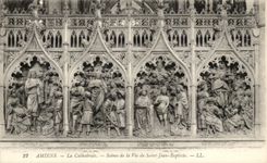 CPA Amiens La Cathedrale Scenes De La Vie De Saint Jean Baptiste