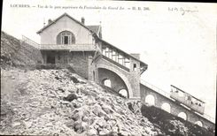 CPA Lourdes Vue de la Gare Superieure du Funiculaire du Grand Jer